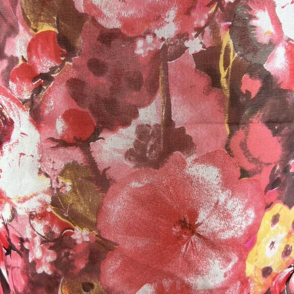 Sundance Catalog Silk Dress Size 8 Floral Flowy Asymmetric Hem Boho Fairycore - Picture 6 of 7